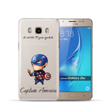 Cool Marvel Heros Phone Case Cover For Samsung Galaxy J3 J5 J7 A3 A5 2017 2016 2015 Grand Prime S4 S5 Mini S6 S7 Edge S8 Plus
