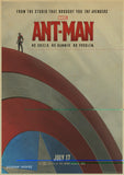 Captain America The cuadros retro Kraft Paper Poster Movie drawing Marvel Wall Sticker Home decor Nostalgia