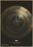Captain America The cuadros retro Kraft Paper Poster Movie drawing Marvel Wall Sticker Home decor Nostalgia