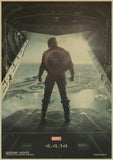 Captain America The cuadros retro Kraft Paper Poster Movie drawing Marvel Wall Sticker Home decor Nostalgia
