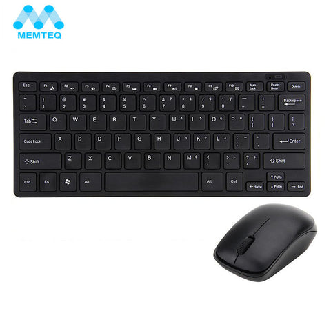 MEMTEQ 2.4G Wireless Keyboard And Mouse Kit Keypad Ultra-Slim With USB Receiver